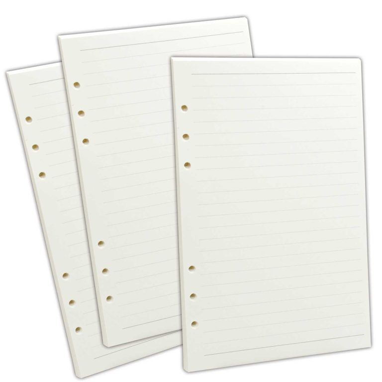 投稿についてもっと詳しく A5 6穴システム手帳対応の罫幅8mmのリフィル